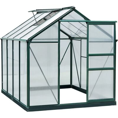 Serra da Giardino Outsunny - Alluminio, Vetro, 190x252x201cm Serra da Giardino Outsunny - Alluminio, Vetro, 190x252x201cm