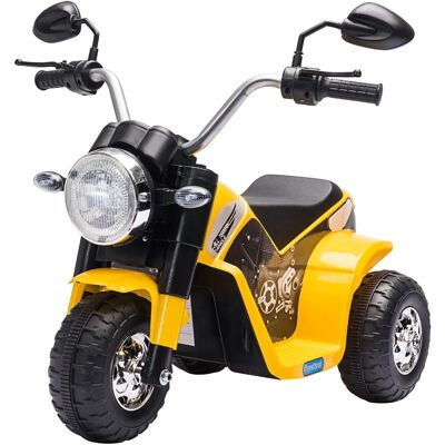 HOMCOM - Moto Elettrica 3 Ruote - Giallo - Electric ride-on toy HOMCOM - Moto Elettrica 3 Ruote - Giallo - Electric ride-on toy