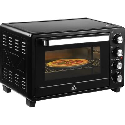 HOMCOM Mini Ofen 32L mit Grill, Backblech, 3 Modi - Schwarz HOMCOM Mini Ofen 32L mit Grill, Backblech, 3 Modi - Schwarz
