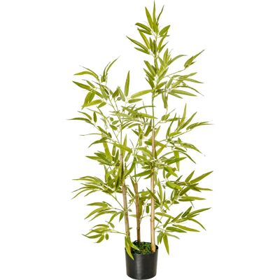 Homcom Plante de Bambou 120cm - Décoration artificielle réaliste - Publicité Homcom Plante de Bambou 120cm - Décoration artificielle réaliste - Publicité