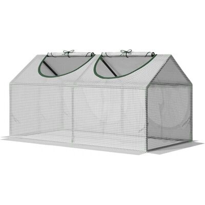Mini serra da giardino Outsunny 120x60x60cm Copertura UV resistente Mini serra da giardino Outsunny 120x60x60cm Copertura UV resistente