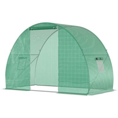 Serra Outsunny con Porta Avvolgibile e Finestre - 150x300x200cm Serra Outsunny con Porta Avvolgibile e Finestre - 150x300x200cm