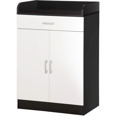 Armario de almacenamiento HOMCOM - 60x40x90cm - Blanco y Negro Armario de almacenamiento HOMCOM - 60x40x90cm - Blanco y Negro