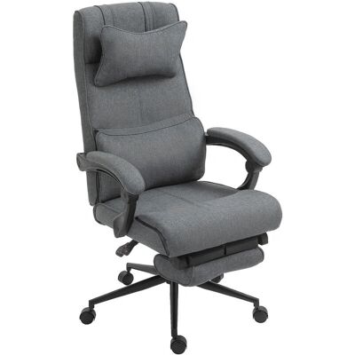 Vinsetto Silla de Oficina Ergonómica Ajustable Gris - Silla de Oficina Vinsetto Silla de Oficina Ergonómica Ajustable Gris - Silla de Oficina