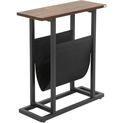 Homcom Tavolino Industriale con Spazio di Stoccaggio - 49x19x55 cm Homcom Tavolino Industriale con Spazio di Stoccaggio - 49x19x55 cm