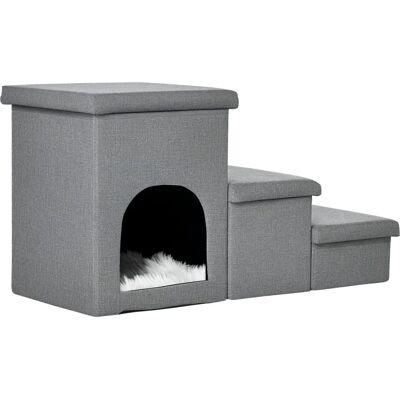 Pawhut - 3 Passi - 10 kg max - Casetta inclusa - Scale per animali Pawhut - 3 Passi - 10 kg max - Casetta inclusa - Scale per animali