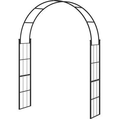 Arco da Giardino in Metallo Nero 153x40x210cm - Arco da Giardino Arco da Giardino in Metallo Nero 153x40x210cm - Arco da Giardino
