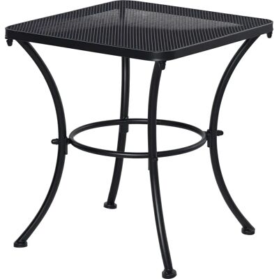 Tavolino da Giardino Outsunny Quadrato - 45x45x50cm - Nero - Tavolino da giardino Tavolino da Giardino Outsunny Quadrato - 45x45x50cm - Nero - Tavolino da giardino