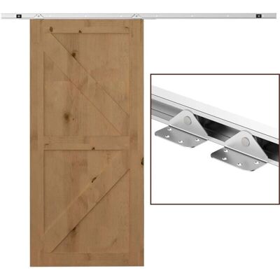 Kit Porta Scorrevole HOMCOM - Acciaio, Utensili, Rulli, Guida, Blocchi, Chiave Allen Kit Porta Scorrevole HOMCOM - Acciaio, Utensili, Rulli, Guida, Blocchi, Chiave Allen