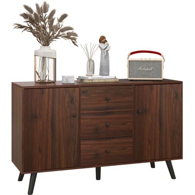 Credenza moderna HOMCOM in legno con armadi e cassetti Credenza moderna HOMCOM in legno con armadi e cassetti