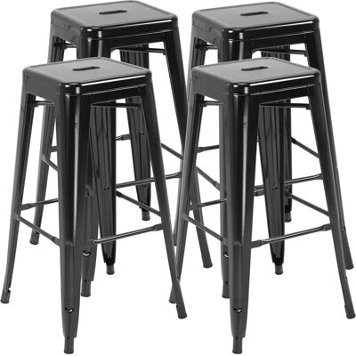 HOMCOM - Sgabelli da bar 4 - Metallo - Sgabelli da bar HOMCOM - Sgabelli da bar 4 - Metallo - Sgabelli da bar