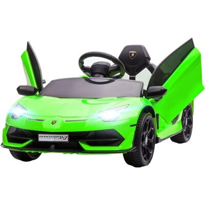 Homcom Auto Elettrico Bambini Licenza Lamborghini 12V - Verde Homcom Auto Elettrico Bambini Licenza Lamborghini 12V - Verde