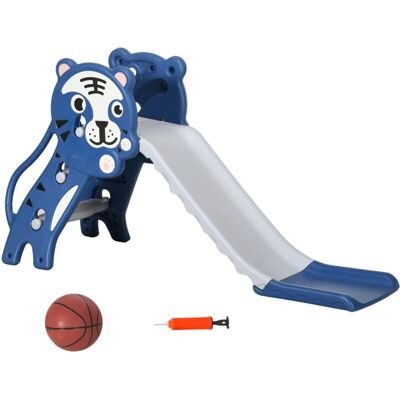 Scivolo per Bambini Aiyaplay Blu e Grigio - 18-36 Mesi con Canestro Scivolo per Bambini Aiyaplay Blu e Grigio - 18-36 Mesi con Canestro