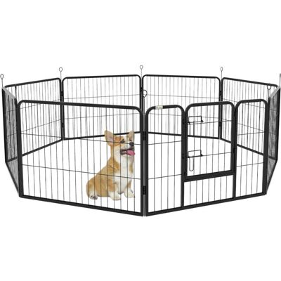 PawHut Recinto Animali Nero 80x60cm - Recinto PawHut Recinto Animali Nero 80x60cm - Recinto