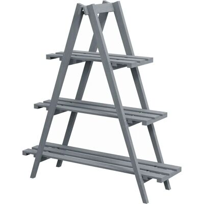 Portapiante verticale Outsunny 3 livelli - Decorazione giardino Portapiante verticale Outsunny 3 livelli - Decorazione giardino