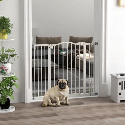 Pawhut Barrière pour Chiens - Porte Métallique Réglable pour Maison - Publicité Pawhut Barrière pour Chiens - Porte Métallique Réglable pour Maison - Publicité