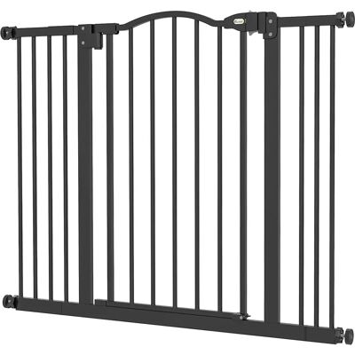 Pawhut Barrière pour Chiens - Réglable 74-100cm, Métal, Noir - Publicité Pawhut Barrière pour Chiens - Réglable 74-100cm, Métal, Noir - Publicité