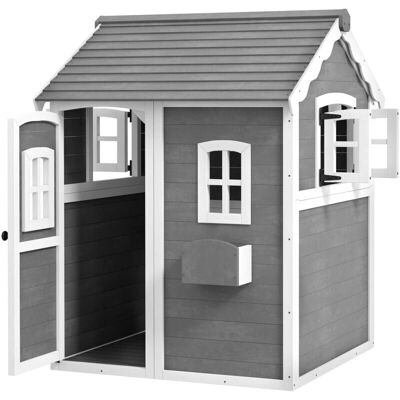 Casetta in Legno Outsunny per Bambini 3-8 - Casetta Casetta in Legno Outsunny per Bambini 3-8 - Casetta