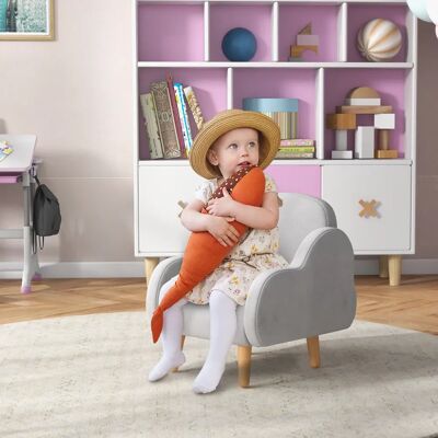 Poltrona per bambini Zonekiz con braccioli a nuvola - Arredo per bambini Poltrona per bambini Zonekiz con braccioli a nuvola - Arredo per bambini