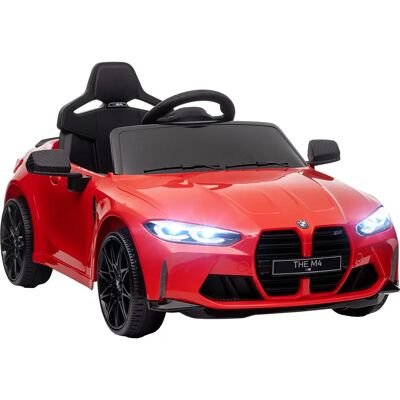 Auto elettrica per bambini AIYAPLAY BMW M4 Rosso con telecomando Auto elettrica per bambini AIYAPLAY BMW M4 Rosso con telecomando