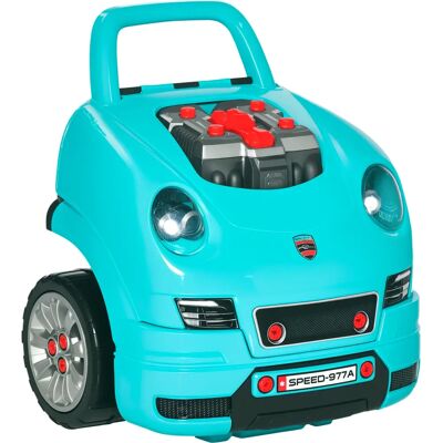 HOMCOM - 61-Pezzo - Nero - Blu - Officina giocattolo HOMCOM - 61-Pezzo - Nero - Blu - Officina giocattolo