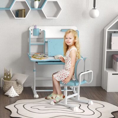 Set Scrivania e Sedia per Bambini Aiyaplay - Regolabile, Incline, Ergonomico Set Scrivania e Sedia per Bambini Aiyaplay - Regolabile, Incline, Ergonomico