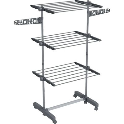 Tendedero vertical HOMCOM - Estantes ajustables - Plegable - 142x55x152 cm Tendedero vertical HOMCOM - Estantes ajustables - Plegable - 142x55x152 cm