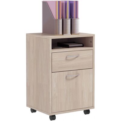 Cassetto ufficio HOMCOM con ripiano aperto e 2 cassetti - Arredo ufficio Cassetto ufficio HOMCOM con ripiano aperto e 2 cassetti - Arredo ufficio
