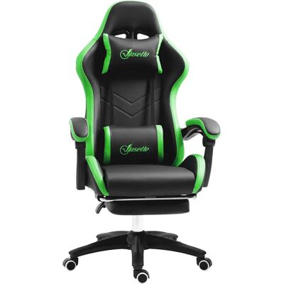 Vinsetto Sedia Gaming - Nero e Verde - Sedia Vinsetto Sedia Gaming - Nero e Verde - Sedia