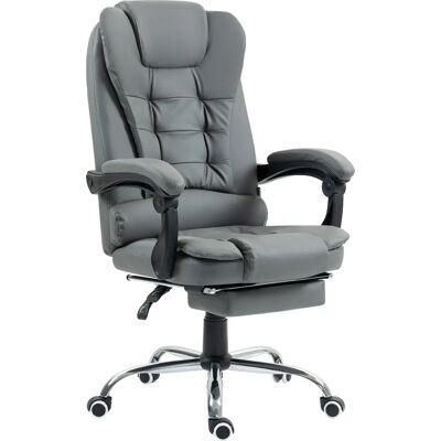 HOMCOM 145° Reclining Ergonomic Chair - Grigio - Office Chair HOMCOM 145° Reclining Ergonomic Chair - Grigio - Office Chair