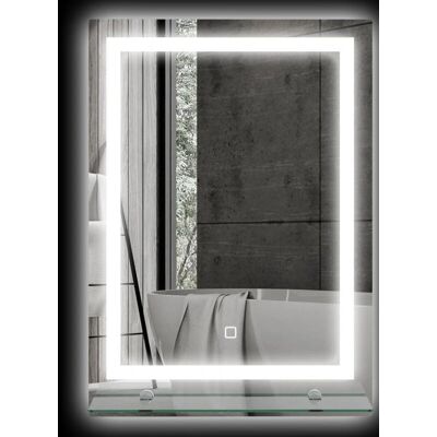 Specchio da bagno Kleankin LED con 3 colori regolabili - Accessorio bagno Specchio da bagno Kleankin LED con 3 colori regolabili - Accessorio bagno
