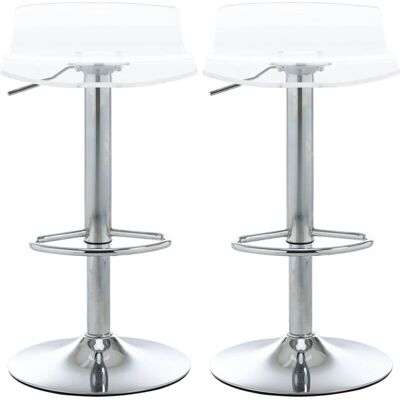 HOMCOM Set 2 Sgabelli Regolabili in Altezza - Design Moderno HOMCOM Set 2 Sgabelli Regolabili in Altezza - Design Moderno