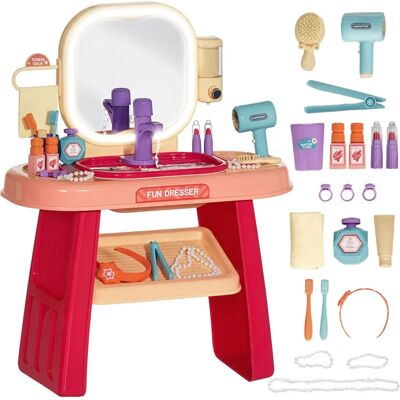 Aiyaplay - Tavolo Toeletta Bambine 3-6 - Rosa - 55x29x71 cm - Dressing Table Aiyaplay - Tavolo Toeletta Bambine 3-6 - Rosa - 55x29x71 cm - Dressing Table