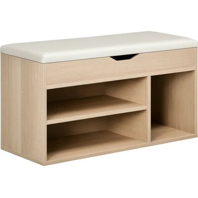 Scarpiere HOMCOM - Salvaspazio, Sedile imbottito - Legno e PU moderne Scarpiere HOMCOM - Salvaspazio, Sedile imbottito - Legno e PU moderne
