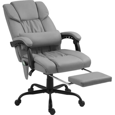 Vinsetto Poltrona Massaggiante - Grigio - 66x75x112-122 cm Vinsetto Poltrona Massaggiante - Grigio - 66x75x112-122 cm