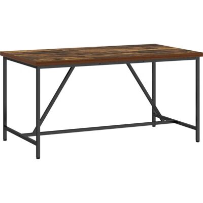Tavolo da pranzo HOMCOM per 6 - Stile industriale Legno e Acciaio Tavolo da pranzo HOMCOM per 6 - Stile industriale Legno e Acciaio