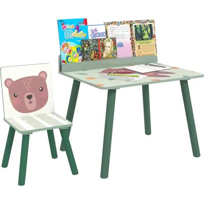 Set di Arredamento per Bambini Aiyaplay - Verde - Include Tavolo e Sedia Set di Arredamento per Bambini Aiyaplay - Verde - Include Tavolo e Sedia