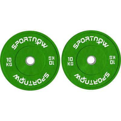 SPORTNOW - Set 2x10kg - Ø5 cm - Verde - Set pesi SPORTNOW - Set 2x10kg - Ø5 cm - Verde - Set pesi