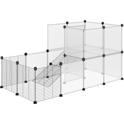 Pawhut - MP 35x35 - 140x70x70 - Nero - Recinzione Pawhut - MP 35x35 - 140x70x70 - Nero - Recinzione