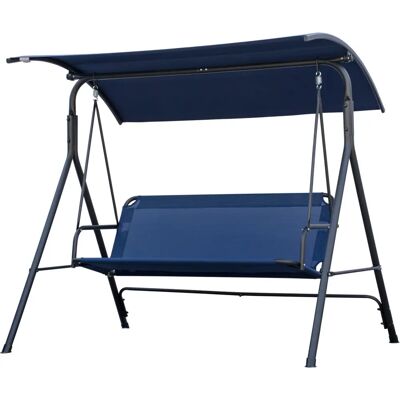 Outsunny Gartenschaukel 3-Sitzer mit Verstellbarem Topp - Outdoor Swing Outsunny Gartenschaukel 3-Sitzer mit Verstellbarem Topp - Outdoor Swing