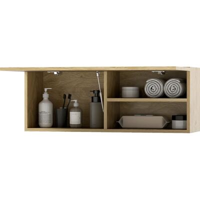 HOMCOM - Wall Cabinet - Legno naturale - Armadio bagno HOMCOM - Wall Cabinet - Legno naturale - Armadio bagno