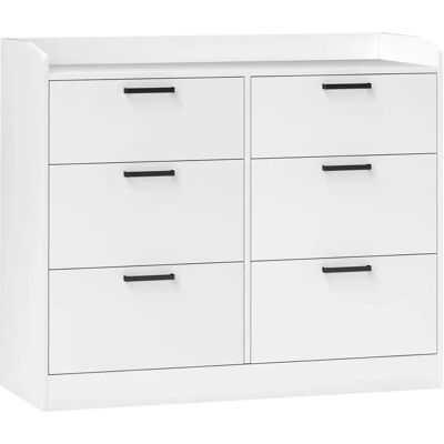 Cassettiera in Legno HOMCOM 6 Cassetti - Mobile di Stile Moderno Cassettiera in Legno HOMCOM 6 Cassetti - Mobile di Stile Moderno