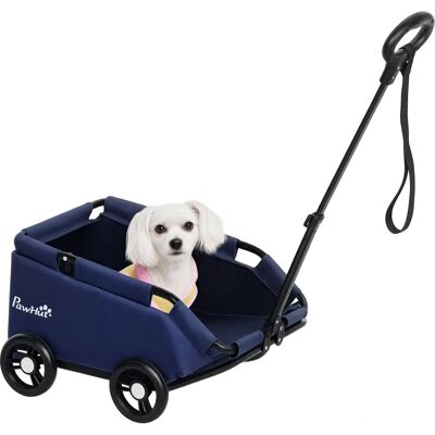 Pawhut Poussette pour Chiens Pliable - Poignée Ajustable - Ceinture de Sécurité - Léger - Publicité Pawhut Poussette pour Chiens Pliable - Poignée Ajustable - Ceinture de Sécurité - Léger - Publicité