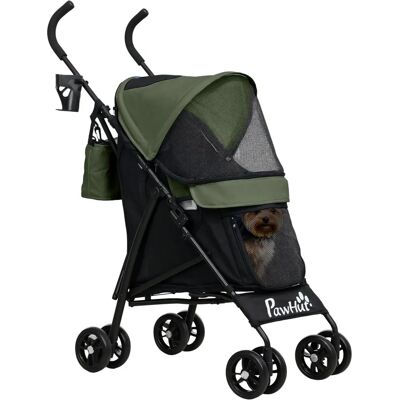 Pawhut - Passeggino per cani - Nero - 76x44x103 cm Pawhut - Passeggino per cani - Nero - 76x44x103 cm