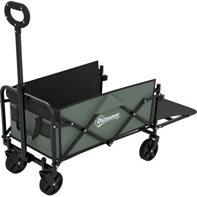 Outsunny - Carrello da giardino - 72L - Pieghevole Outsunny - Carrello da giardino - 72L - Pieghevole