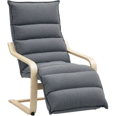 Homcom Poltrona - Ergonomica, Velluto, Poggiapiedi regolabile - Poltrona Homcom Poltrona - Ergonomica, Velluto, Poggiapiedi regolabile - Poltrona