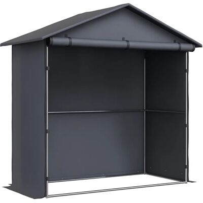 Outsunny Cobertizo de Jardín 1.1x2 m Estructura de Acero - Almacenamiento de Jardín Outsunny Cobertizo de Jardín 1.1x2 m Estructura de Acero - Almacenamiento de Jardín