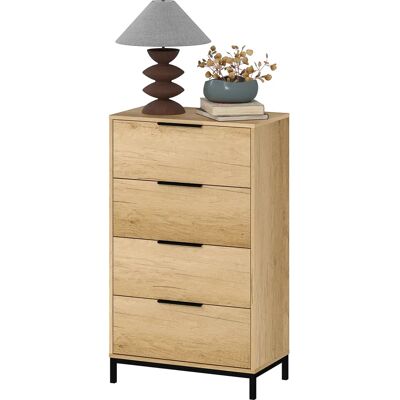 HOMCOM - 4-Drawer Chest - Chest of drawers HOMCOM - 4-Drawer Chest - Chest of drawers