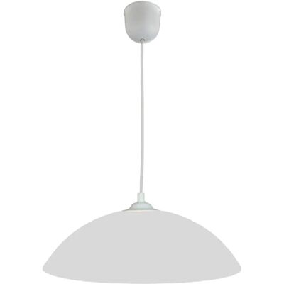 Lumicom Modello E27 - Lampada a sospensione, 30cm, Bianco, Metallo Lumicom Modello E27 - Lampada a sospensione, 30cm, Bianco, Metallo