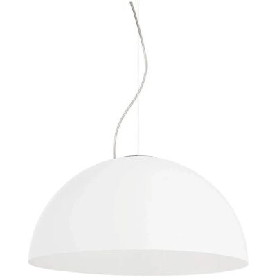 Lampada a sospensione Lumicom Cassis - Metallo, Bianco Opaco, 60cm Lampada a sospensione Lumicom Cassis - Metallo, Bianco Opaco, 60cm